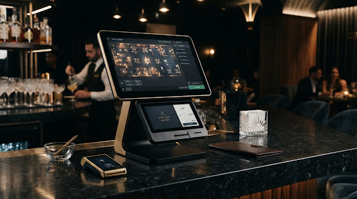 Terminal POS ARC Systems en restaurante